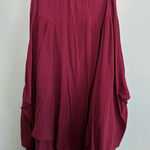 Urban Renewal  Burgundy Gypsy Fairycore Women's Flowy Ankle Skirt Sz S/M Photo 0