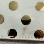 Kate Spade  Gold Polka Dot Pencil‎ Case with Ruler Cosmetic Case Photo 3