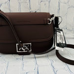 Armani Exchange Brown saddle messenger Crossbody Bag – AX Logo Clasp, NWT Photo 0