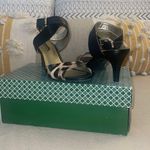 J.Renee 8 1/2 Brown/Black leopard patent faux leather with buckles Photo 0