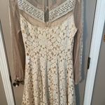 Ryu  velvet burnout & lace long sleeve mini dress Photo 11