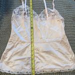 Elegant Lace Trim Satin Chemise vintage baby pink small Photo 4