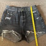 American Eagle  Outfitters Dark Gray Denim Jean Shorts Size 00 Photo 2