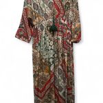 One World  Multicolor Patchwork Boho Maxi Dress Photo 1