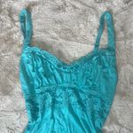 Cosabella  Turquoise Lace Chemise Slip Dress Photo 2