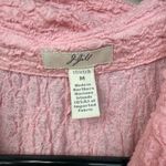 J. Jill Light Pink Pearl Button Textured Button Photo 3