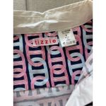 Tizzie Dress Womens Small Pink Blue Mini Tunic‎ Collar Luxury Preppy Resort Photo 2