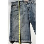 Just USA Blue Distressed Blue Ultra Mid Long Short Jean Shorts Women’s Sz 13 Photo 2