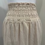 Wildfox  Beige Louisa Tiered Maxi Skirt Linen Blend Boho Cottage Peasant Prairie Photo 3