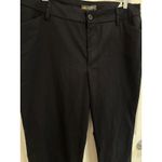 Lee Relaxed Fit Straight Leg Mid Rise Black Wrinkle Free Pants Size 14 Photo 1