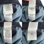 St. John NWT  100% Leather Straight Leg Pull On Pants Navy Blue K81EW01 Size 16 Photo 6