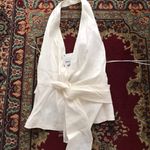 ZARA Linen Blend Halter Top Photo 4