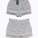 Stylish Women's Tweed Skort Blue Size 8 Photo 9