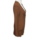 L'Agence L’AGENCE Lucas Ribbed Long Cardigan Women’s Size Small Brown Bell Sleeve Knit Photo 4