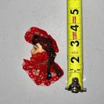 None 💜 Vintage Head Lace Pin Brooch Photo 0