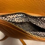 Mustard Yellow Dome Crossbody Bag with Dalmatian Lining Orange Photo 7