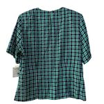 Susan Bristol NWT Plaid Short Sleeve Blouse - Size 16 - Vintage Made in USA Photo 5