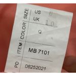 Mary's Coral One Shoulder Formal Gown Evening Maxi Pant Dress Size 6 Orange Photo 12