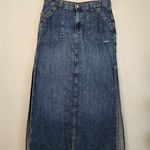 Lucky Brand Vintage 00's Denim Maxi Skirt Photo 0