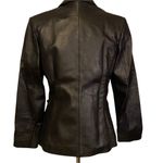 Vintage NYC Whet Blu 90's Y2K Black Leather Jacket‎ Made in Pakistan Small Photo 4