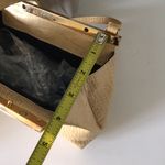 Lamarthe Vintage  Purse Clutch Bag Gold Matte Crocodile Pattern Shoulder Bag Photo 9