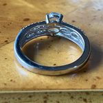 Natural Aquamarine Zircon Sterling Silver Ring Size 6 Photo 3