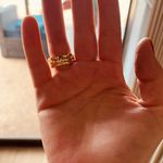 Kendra Scott Haven Heart Gold Ring Set of 3 in Multi Mix new ring size 7 Photo 2