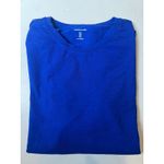 Amazon Essentials Women's M Blue Long Sleeve Modal Blend Top Cleanfit Minimal Size M Photo 3