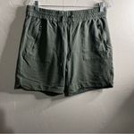 Calia By Carrie Underwood Olive Green Twill Activewear Shorts Photo 2