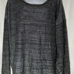 Basic Editions Black and Silver Knit Sweater, Womens Plus 1X. Photo 0