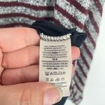 Free People  Womens Maverick Eggplant Purple/Gray Stripe V-Back Mini Dress Size S Photo 9