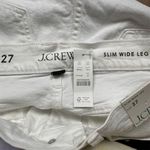 J.Crew NWT  Women's Size 27 White Wide-Leg High-Rise Jeans Summer Denim Photo 5