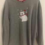 Hasting & Smith Gray Polar Bear Graphic Sweatshirt Photo 0