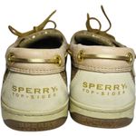 Sperry  Metallic Glitter Gold Tan Angelfish TopSider Boat Shoes Loafers sz 8.5 Photo 3