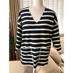 ZARA  STRIPED KNIT CROPPED TUNIC WITH POCKETS in Black/White Photo 3