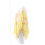 Jason Wu  Yellow Floral Tunic Top Kimono Chiffon Scarf Cami Cover Up, One Size Photo 4