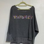 Chaser Gray Floral Whiskey Sweatshirt Sz S NWOT Photo 1