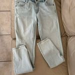 The Loft EUC modern skinny light indigo distressed jeans Photo 4