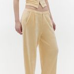 AYA MUSE Aero Pants In Vanilla Cream Yellow Photo 0