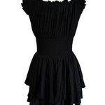 Princess Polly  The Love Galore Black Tiered Romper Women's Size 2 | 11-14 Photo 1