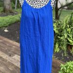 Old Navy sz Small Women’s Tanzanite Blue Sleeveless Shirred Maxi Dress Gauzy Photo 0