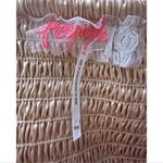 Free People Julie One Piece Wide Leg Boho Gold Jumpsuit Size XL Belle of Georgie Photo 6