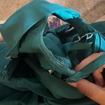 Mori Lee  by Madeline Gardner green emerald one shoulder dress 16 Photo 10