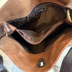 I Ponti Firenze Brown Penble Leather Wide Strap Shoulder Bag Photo 13
