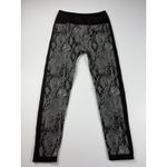 Fabletics Snakeskin Print High Waisted Athletic Leggings Black Trim Size M Photo 4