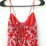 BriDGE Womens medium red Sleeveless Floral strappy spring sleeveless sun dress Photo 3