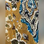 No Boundaries  Y2K Vintage Holographic Sequined Paisley Button Up Bell Sleeve Top Photo 8