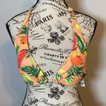 City Streets 🩵NWT🩵 FRUITY HALTER TOP BIKINI FULLY ADJUSTABLE TOP/BOTTOM SZ LG Photo 3