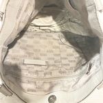 Michael Kors Crosby Pebbled Leather Purse Tote Handbag Pearl Gray Large Photo 3