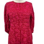 Free People Free‎ People Jessie Midi Dress Ditsy Floral Print Red Pink Size 4 Photo 5